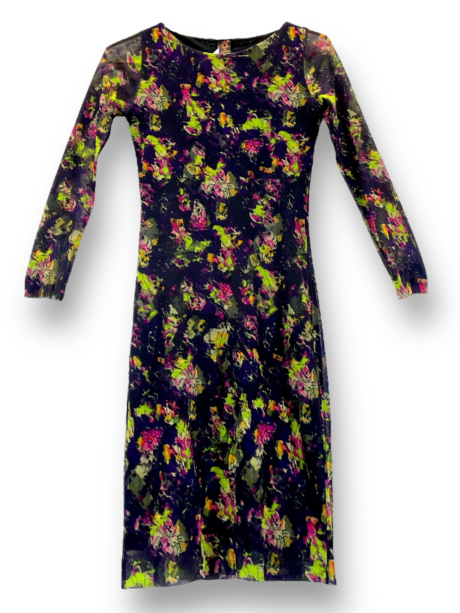 JEAN PAUL GAULTIER Mesh Black/Midnight Blue Abstract Floral Bodycon Dress. Sz Medium: Shipping: We do not provide in-house shipping or packing. Please reach out to one of our preferred shippers for a quote: Donald Camden UPS Store #4608 store4608@theupsstore.com - 703-569-8802 Navis Pa