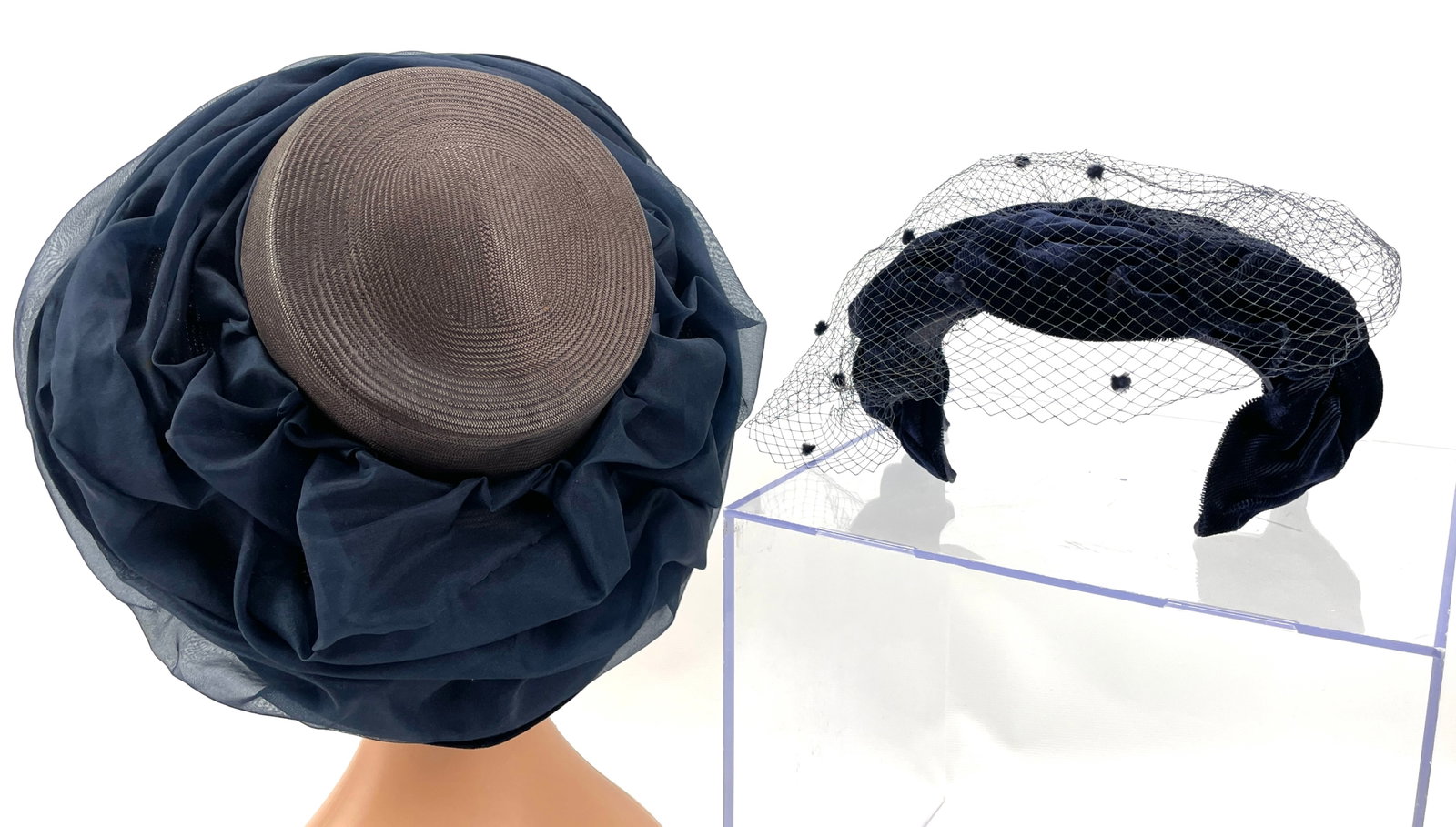 Vintage Ladies Church Hat and Fascinator with Veil. Union Made. One Size.: Shipping: We do not provide in-house shipping or packing. Please reach out to one of our preferred shippers for a quote: Donald Camden UPS Store #4608 store4608@theupsstore.com - 703-569-8802 Navis Pa