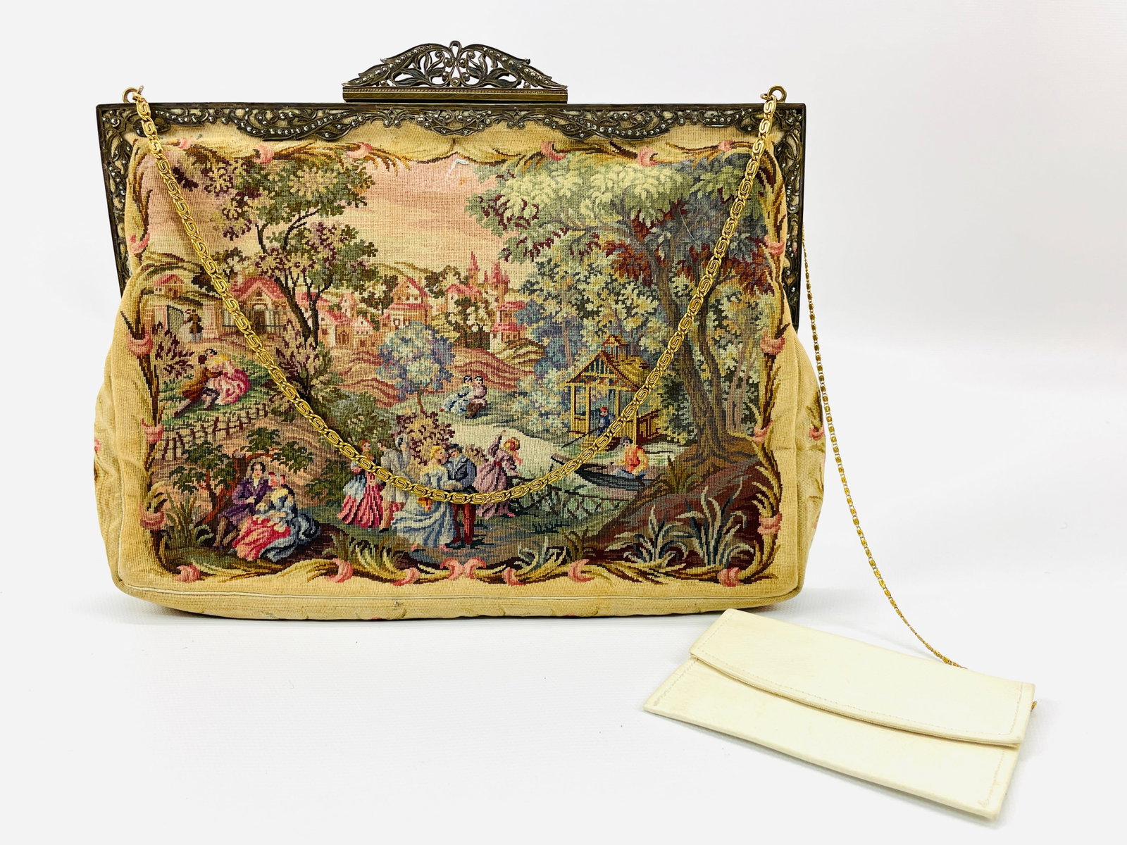 Original Vienna Handwork reg. Trade Mark The Queen Of Petite World Victorian Clutch: Preowned, Great Condition Shipping: We do not provide in-house shipping or packing. Please reach out to one of our preferred shippers for a quote: Donald Camden UPS Store #4608 store4608@theupsstore.c