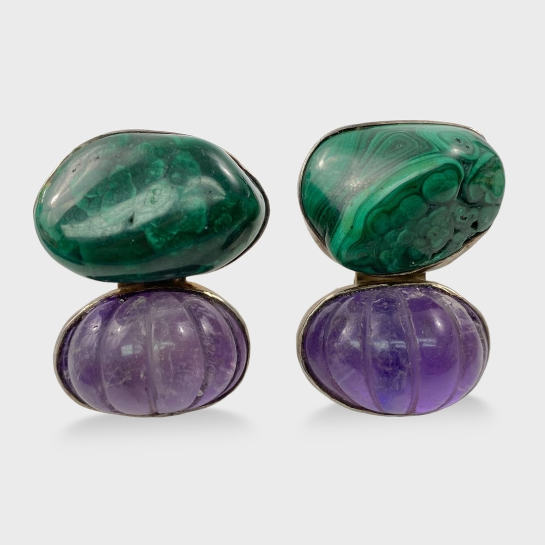 Rebecca Collins Sterling Silver Amethyst & Malachite (1 of 3)