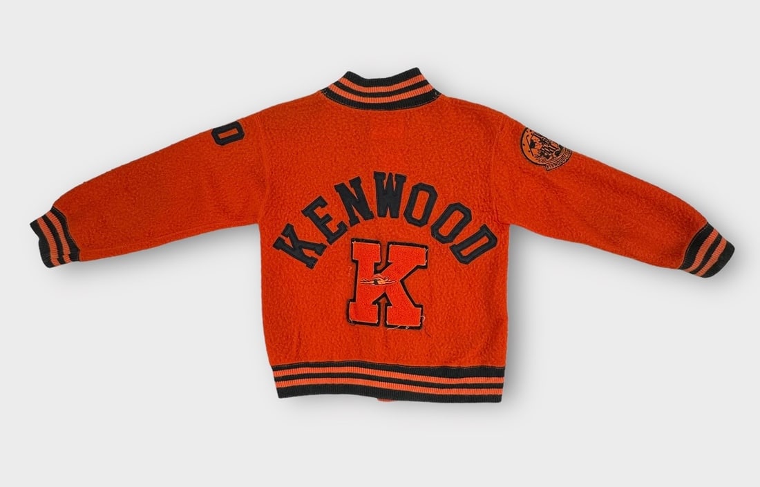 Vintage CHAMPION PRODUCTS INC, Letter Jacket Orange Fleece Warm-Up Jacket for KENWOOD  COUNTRY CLUB (1 of 9)