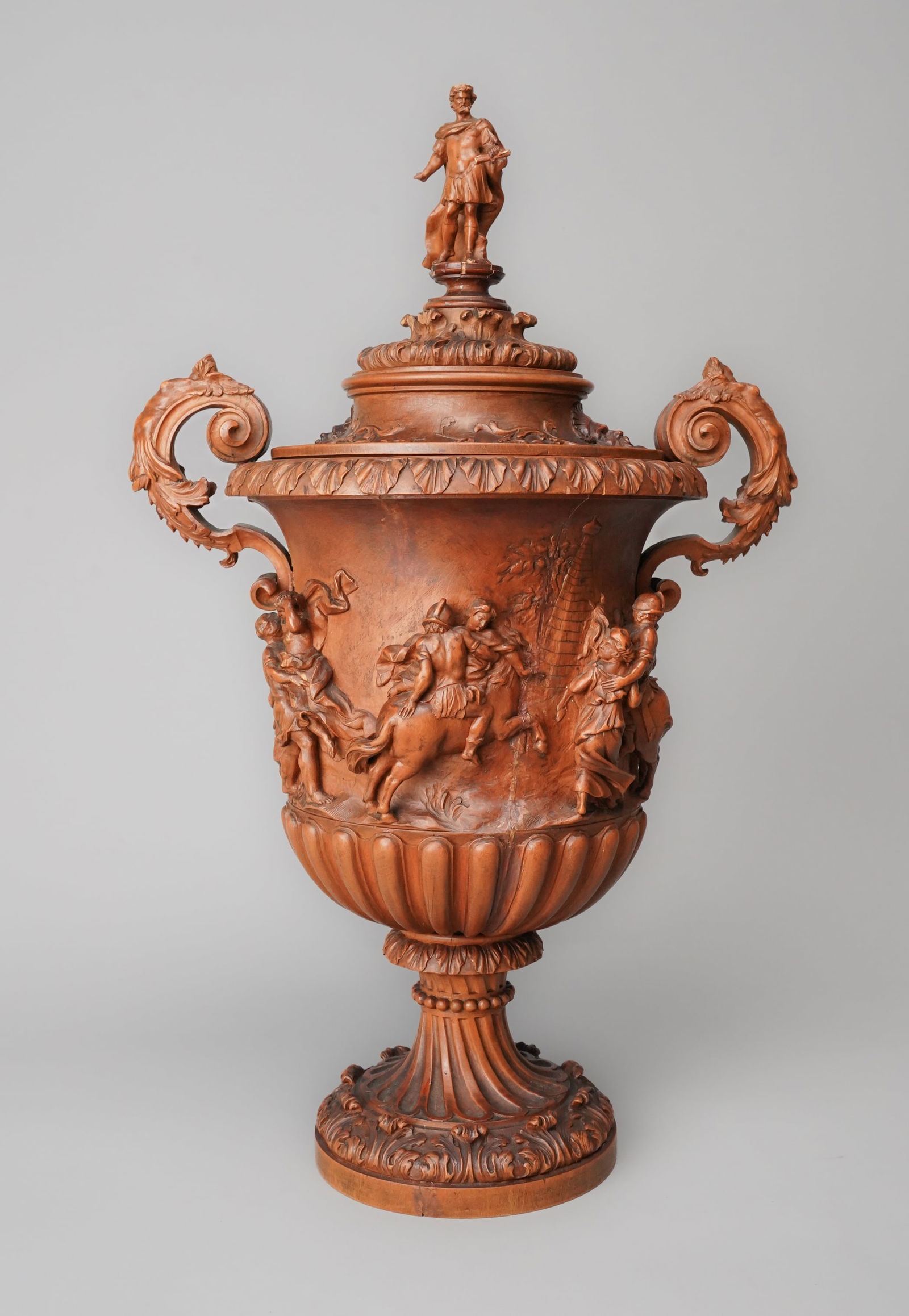 Rare Early 18thC German Carved Boxwood Cup & Cover Ex-King Charles III of Spain (1 of 20)