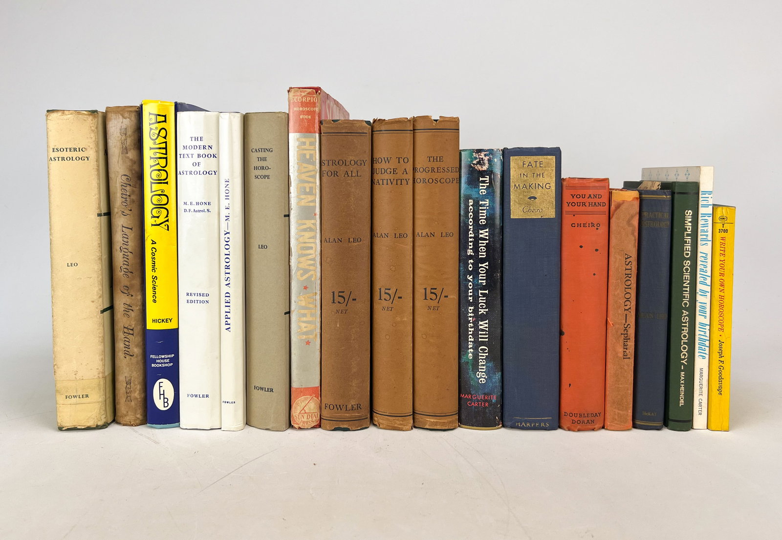 Good Metaphysical Library: Seventeen Old Astrology Books-Some First Editions Signed (1 of 10)