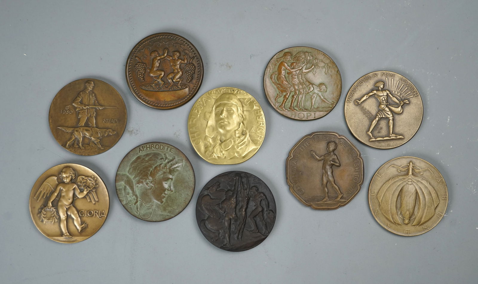 First Ten 1930's Society of Medalists American Art Bronze Medals w/Original Boxes (1 of 17)