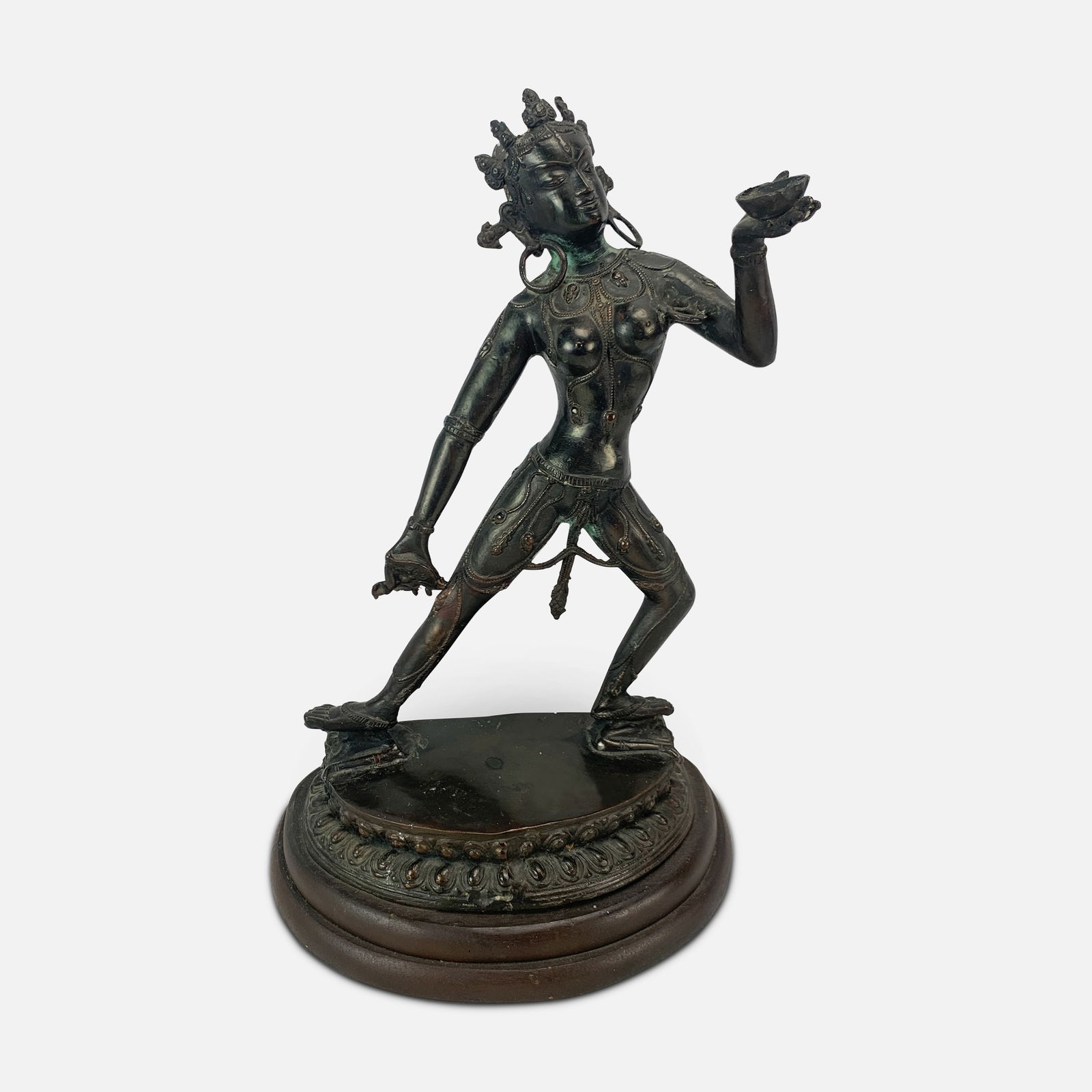 Antique Tibetan Vajrayogini Buddhist Chinese Bronze Sculpture (1 of 7)