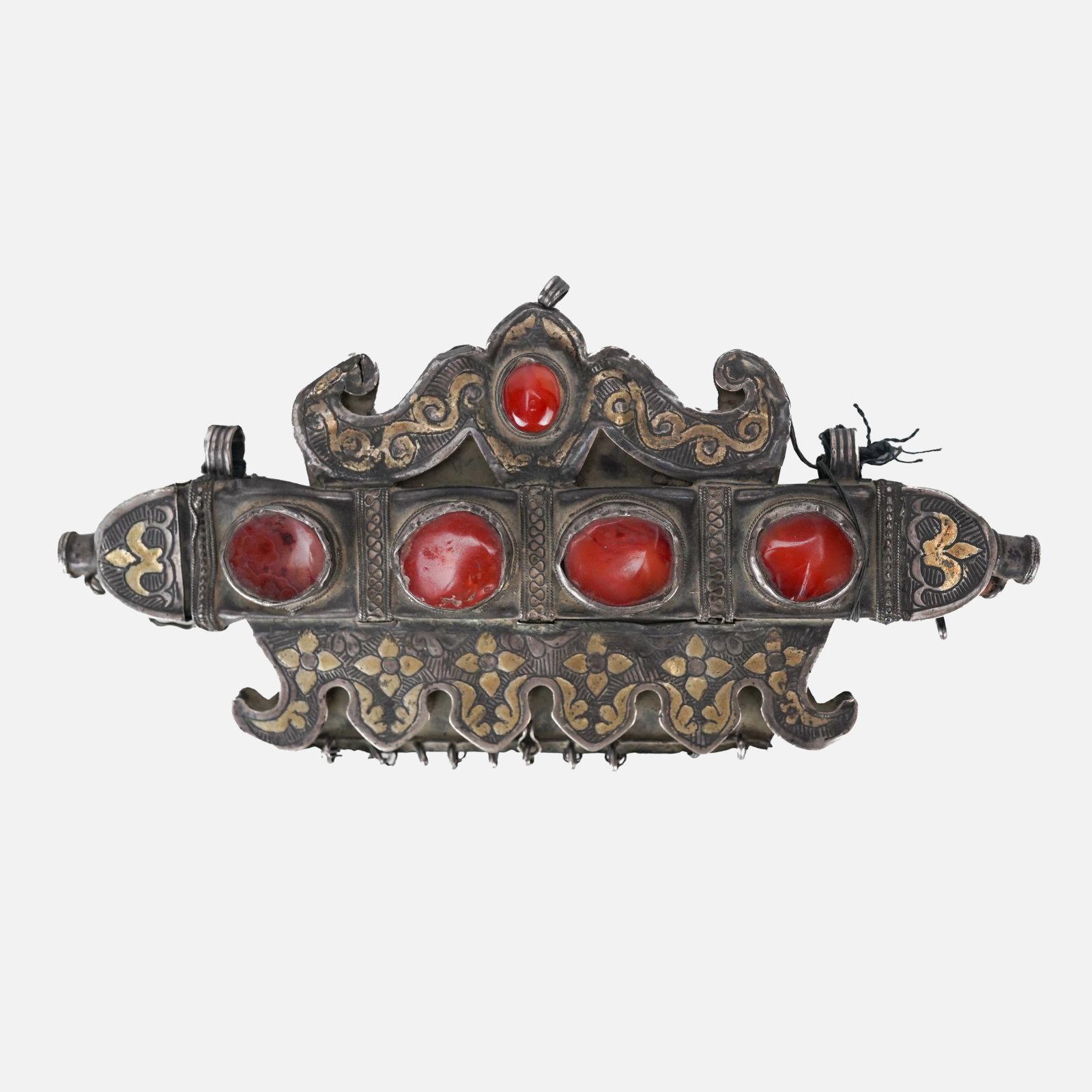 Central Asian Karakalpak Ha'ykel Tribal Silver Jewelry Decoration: Central Asian Karakalpak Ha'ykel Tribal Silver Jewelry Decoration. We Do Not Provide In-House Shipping! Please reach out to one of our preferred shippers listed below. Donald Camden UPS #4608 - store4