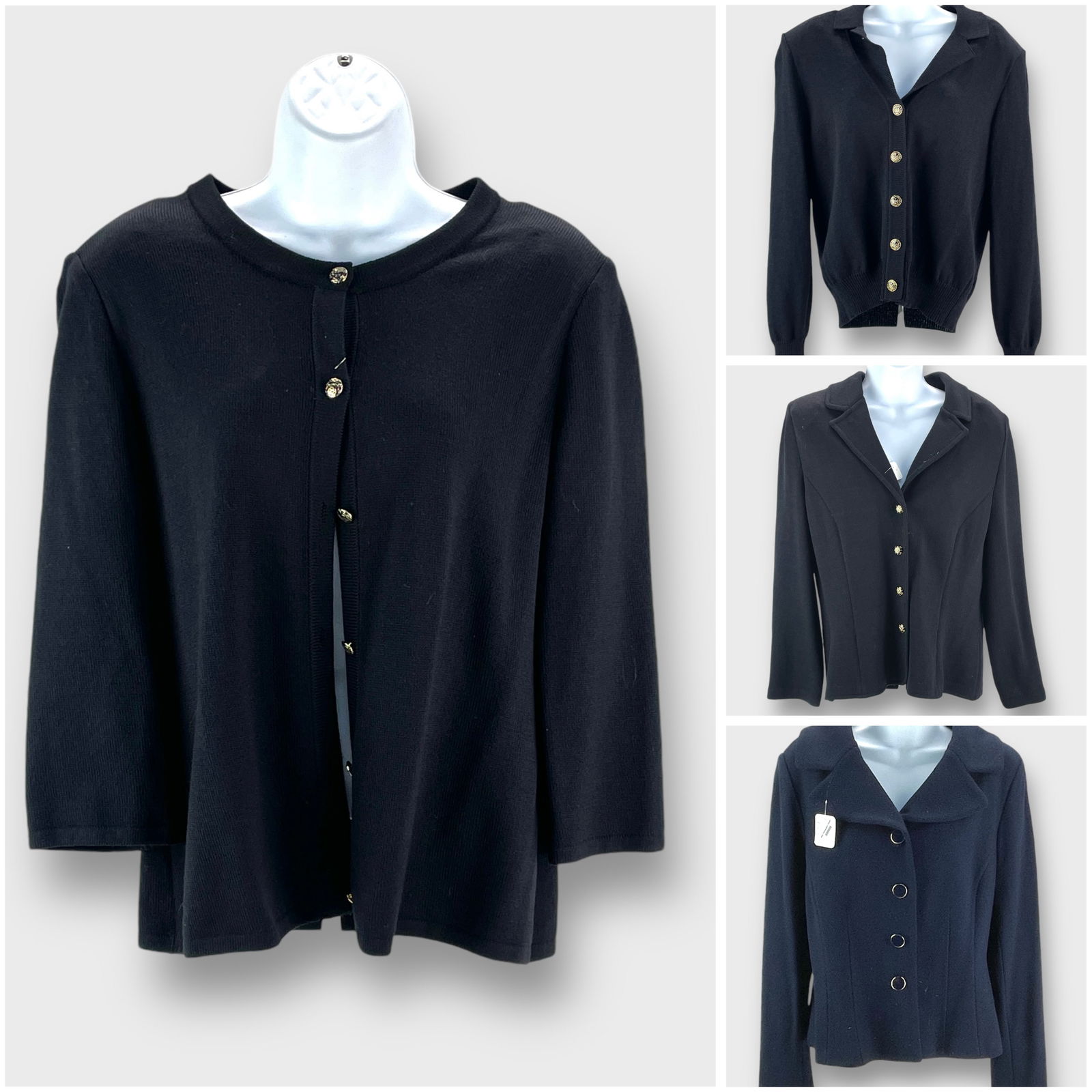 ST. JOHN Luxury Knits Sweater Cardigan Jackets Lot of 4 Sweaters (1 of 6)