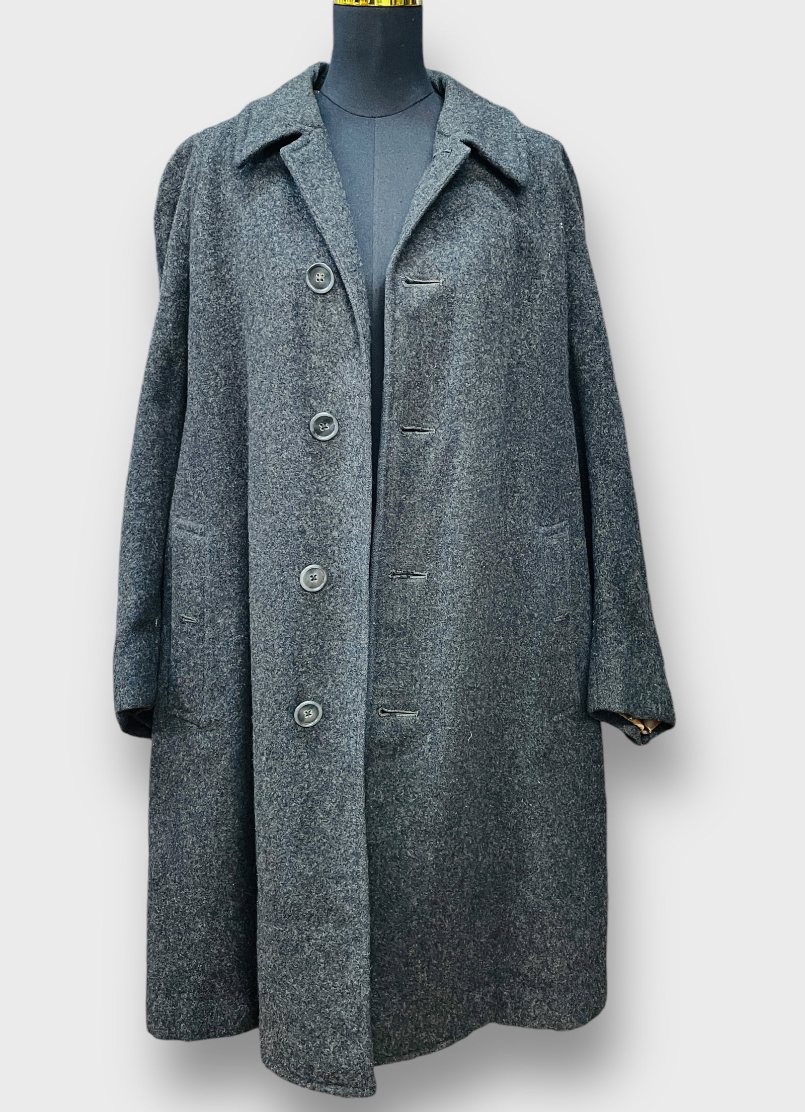 BURBERRYS England Vintage Men's Wool Coat  Collins and Fairbanks Boston (1 of 5)