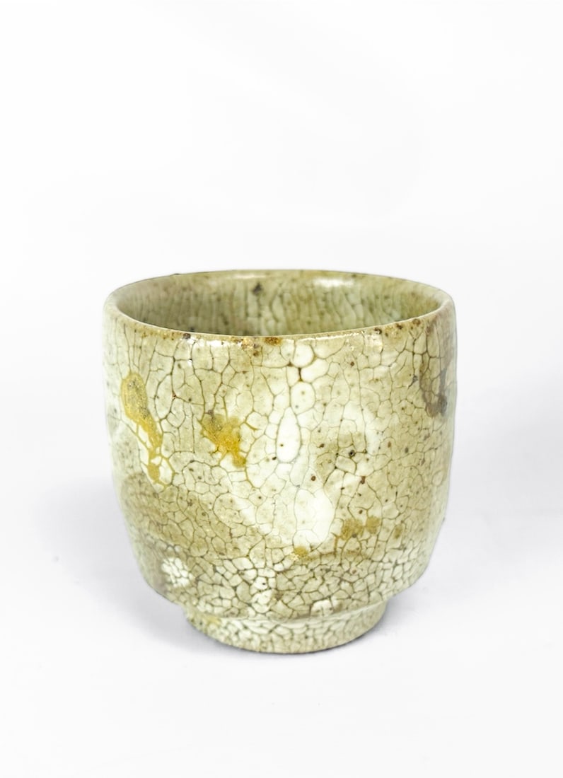 Antique Japanese Studio Pottery Shigaraki Yaki Stoneware Cup (1 of 7)