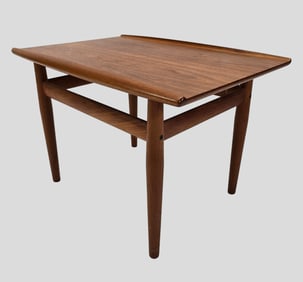 Danish Modern Teak Side Coffee Table attributed to Grete Jalk for Glostrup