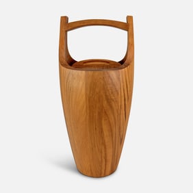 Jens Quistgaard for Dansk Designs MCM Danish Modern Teak Ice Bucket w/Original Box