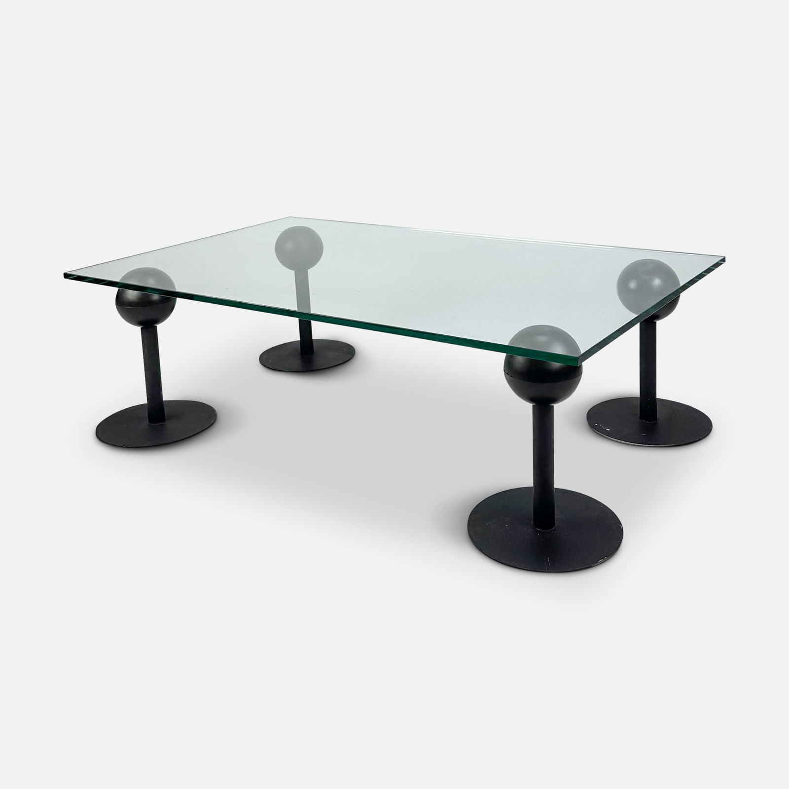 Philippe Starck for Disform "Pepper Young" Modernist Glass Coffee Table (1 of 8)