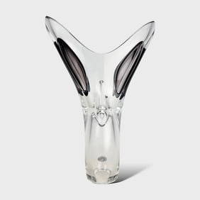 Adam Jablonski MCM Art Glass Vase