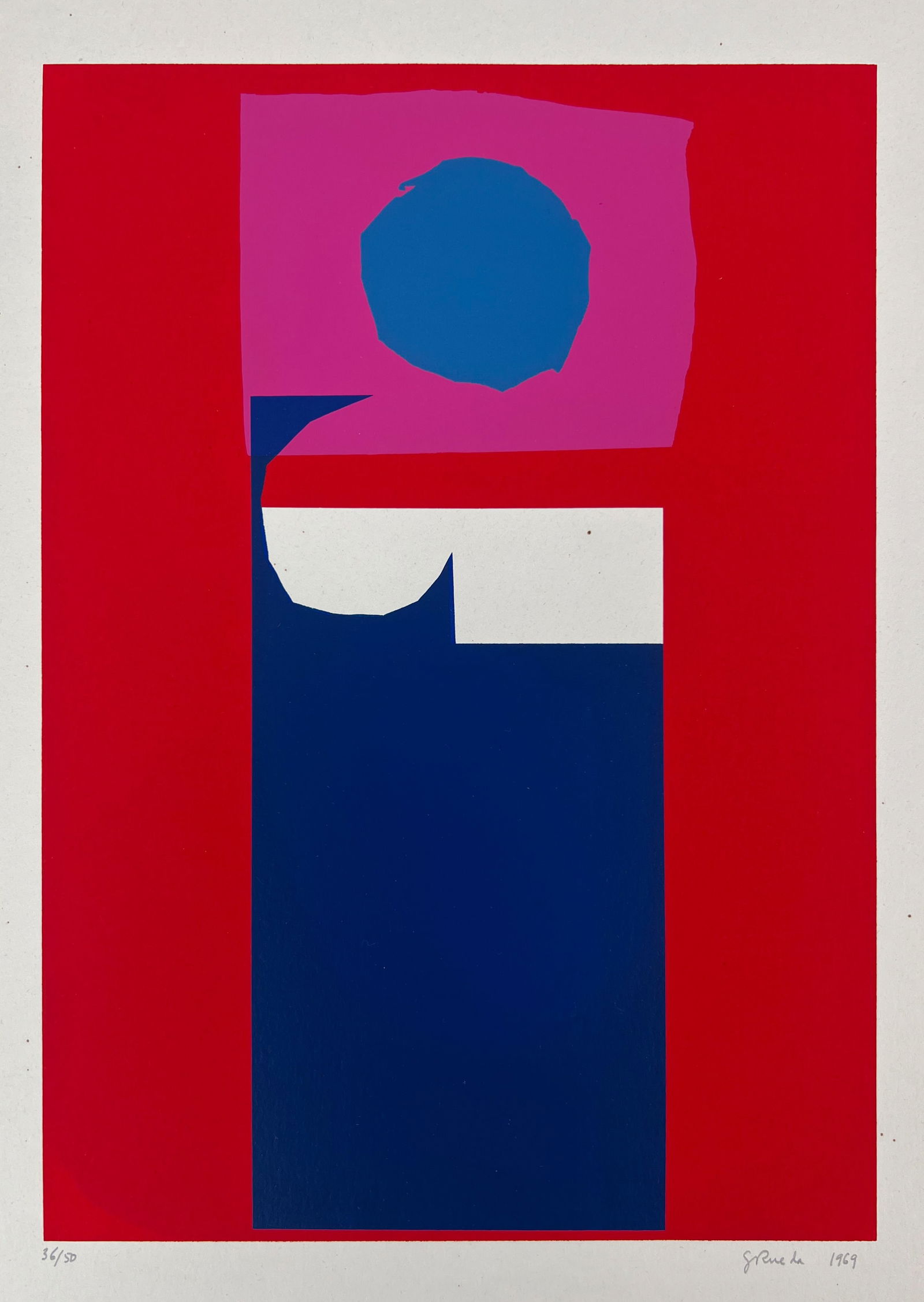 Gerardo Rueda Untitled 1969 Limited Edition Pencil Signed Loose Silkscreen (1 of 6)