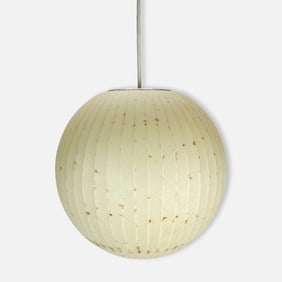 George Nelson Herman Miller MCM Bubble Hanging Lamp w/Spots