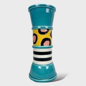 Nathalie Du Pasquier Memphis Milano "Carrot" Vase