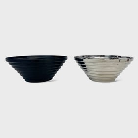 Two Giulio Confalonieri "Maya" Bowls for Alessi, Italy