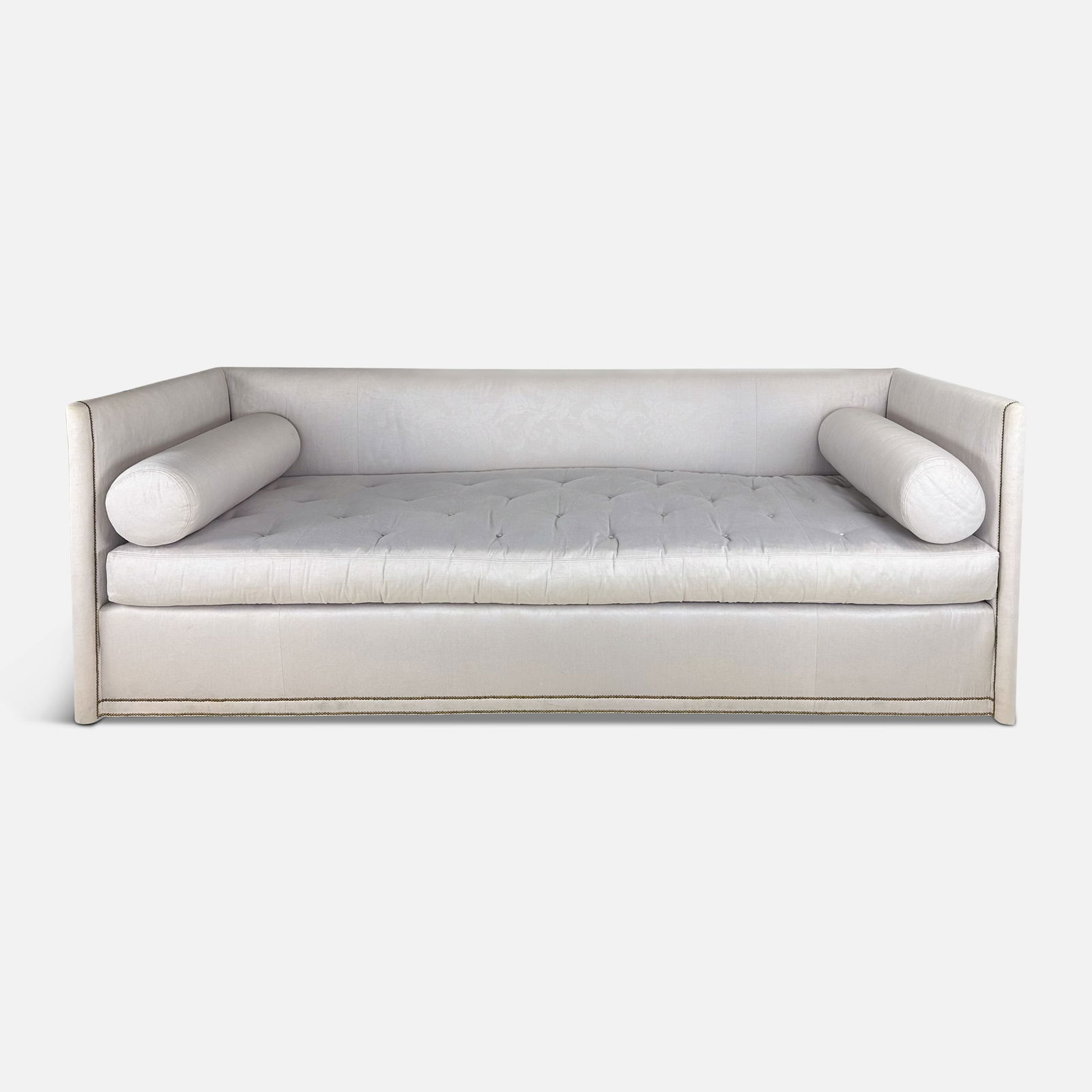 Contemporary Light Violet Continuous Arm Right Angle Three-Seat MCM Sofa (1 of 7)