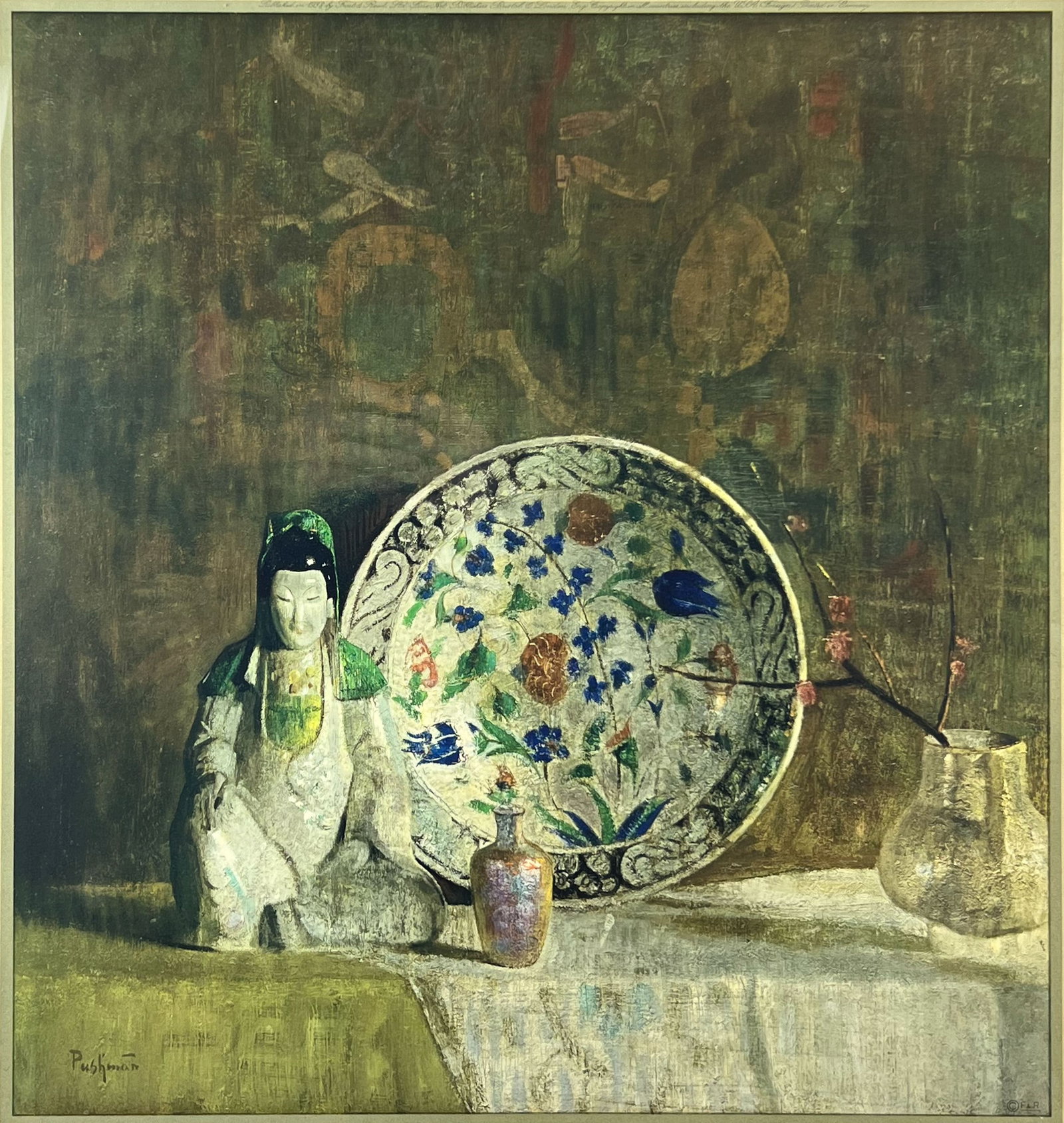 Hovsep Pushman "Sultanabad Plate" 1938 Artist Proof Print Still Life (1 of 7)