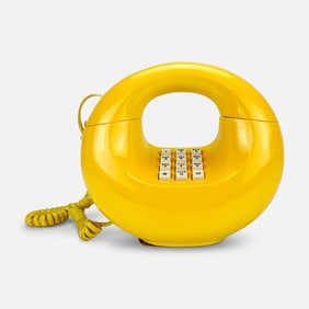 Vintage Western Electric MCM Banana Yellow Color Telephone