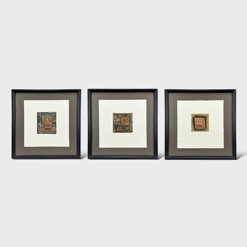 Three Matias Castro Pencil Signed 1996 Limited Edition Lithographic Prints (1 of 6)