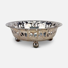 Vintage Alessi Italian 3850 Silverplate Josef Hoffmann Rosenschale Secessionist Rose Bowl