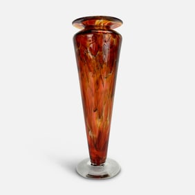 Stephen Smyers Studio Art Glass Vase