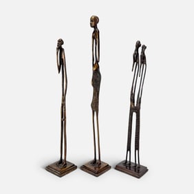 Three African Style Modernist Sculptures