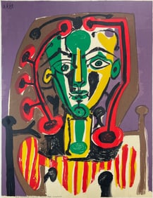 Pablo Picasso "Le Corsage Raye" 1978 Mourlot Lithograph w/COA #22/300