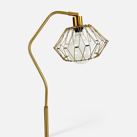 Yomony Cool Adjustable Brass Deformable Shade MCM Floor Lamp