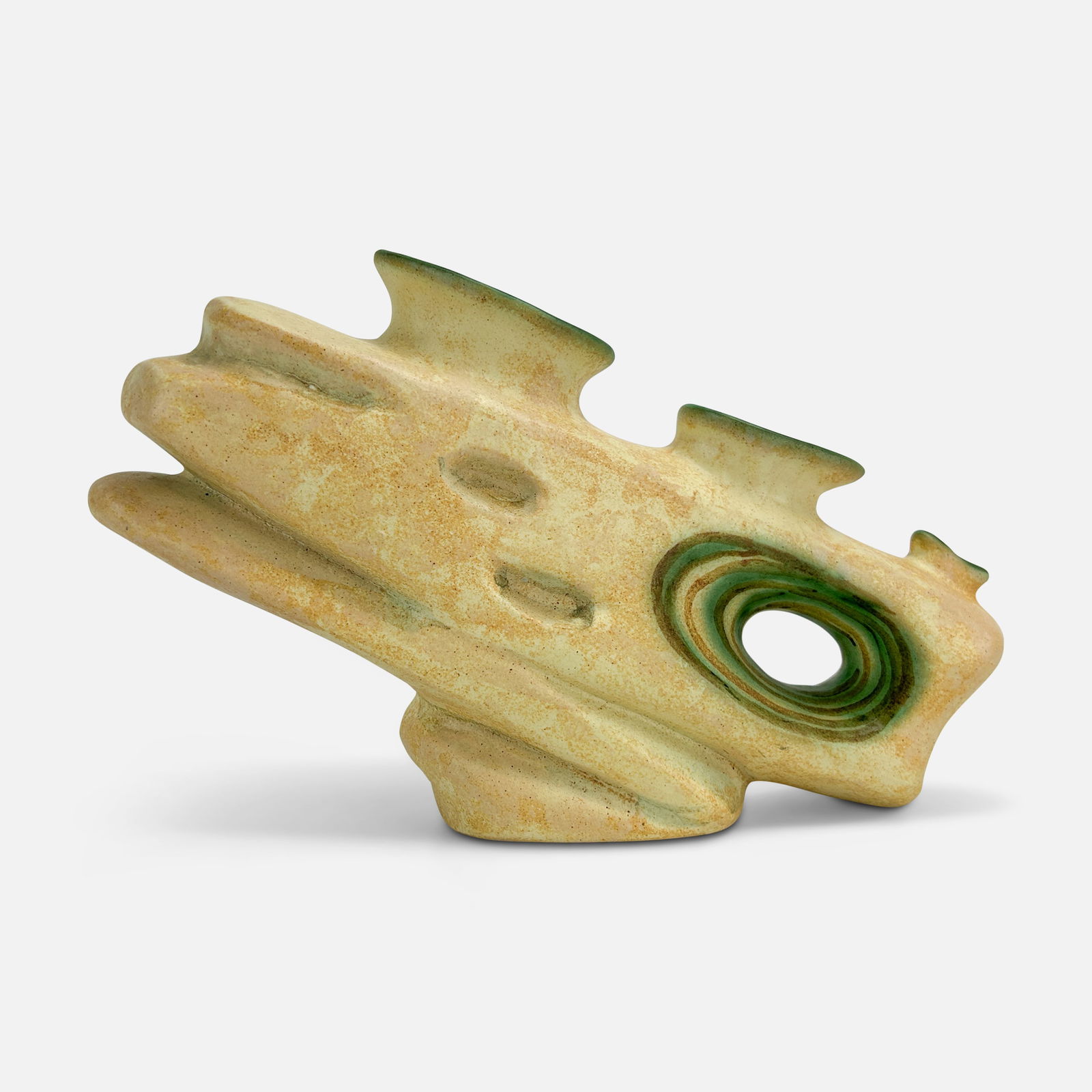 Nikos Dazelidis MCM Greek Space Age Studio Art Pottery Moon Rock Vase (1 of 8)