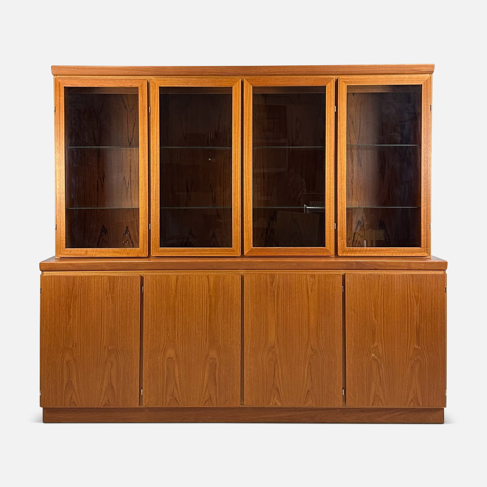 Skovby Mobelfabrik A/S Danish Two Piece Lighted Display Cabinet (1 of 10)