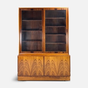 Poul Hundevad MCM Rosewood Glass Display Cabinet