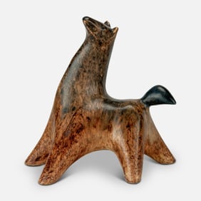 Marianne Starck Handmade Ceramic Pottery Horse/Llama