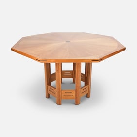 Darrell Peart Greene & Greene Style USA Hand Made Octagonal Dining Table