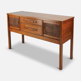 Jeff Grainger Greene and Greene Bench Made Wilson House Arts & Crafts Sideboard