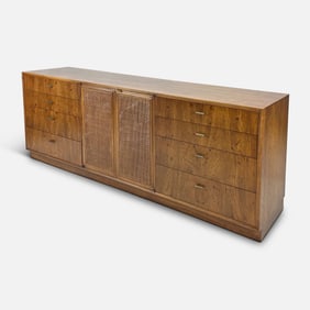Jack Cartwright for Founders Walnut Credenza MCM Cabinet