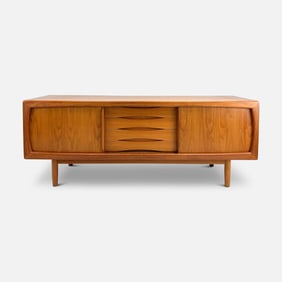 Burchardt Nielsen and H.P. Hansen Danish ModernTeak Sideboard Credenza for Dyrlund