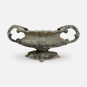 Antique Zinc Garden Urn Planter