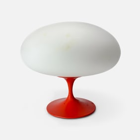 Laurel Lamp Co. MCM Mushroom Lamp w/Red Base