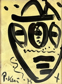 Peter Keil "My Friend, Pablo Picasso" 1975 Original Oil on Board Framed Painting w/COA