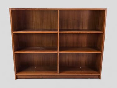 HG Furniture Danish Modern Solid Wood Open Storage Bookcase MCM Shelves