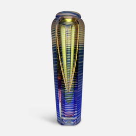 Kit Karbler & Michael David Contemporary Studio Art Glass Vase