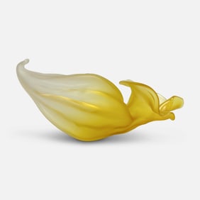 Nikolas Weinstein Organic Form Frosted Contemporary Studio Art Glass Sculpture