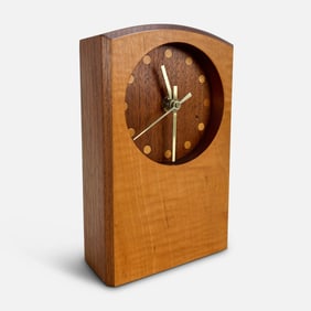 Bolson 1988 MCM Vintage Teak Mantel Clock #1