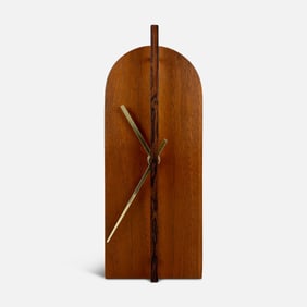 Bolson 1987 MCM Vintage Teak Mantel Clock #2