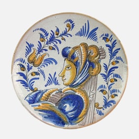 Spanish-Style Ceramic Charger Plate