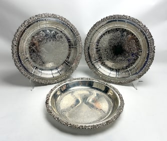 Three Quality English Silver Plate Bowls - Friedman Silver Co & Barker Brothers of Birmingham