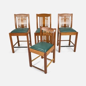 Greene & Greene Style by Darrell Peart Handmade Barstools & Childs Chair