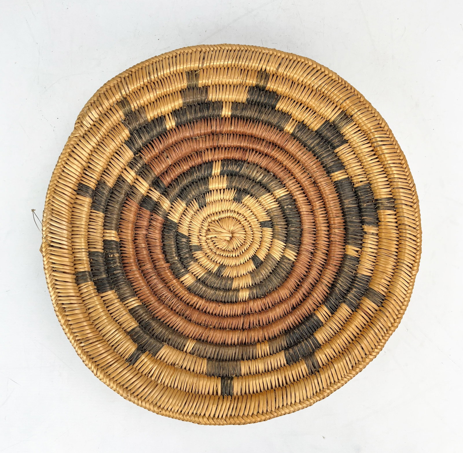 Native American Indian Navajo Tribal Grass Wove Wedding Basket (1 of 4)